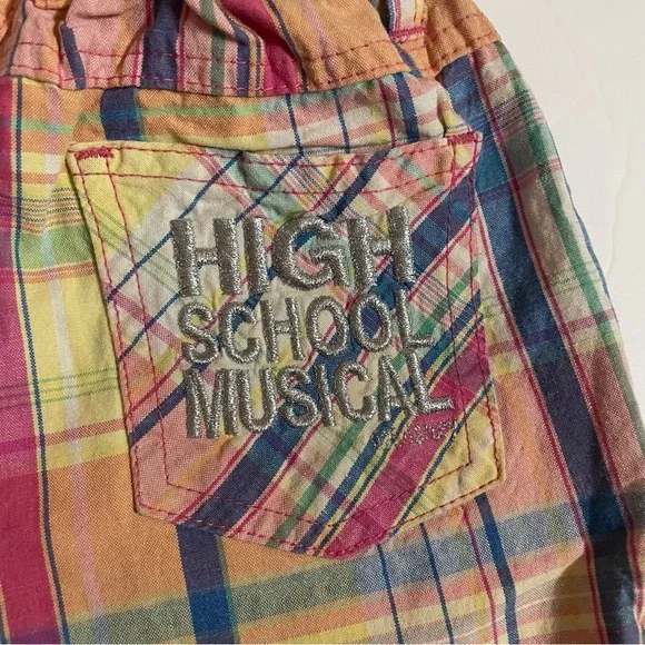 Disney High School Musical Girls Multicolor Striped Shorts with Belt Size 10 - Picture 8 of 11